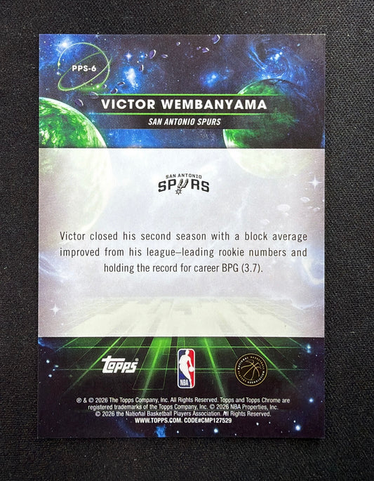 2026 Topps Chrome Cosmic Victor Wembanyama Planetary Pursuit Case Hit - The Sun