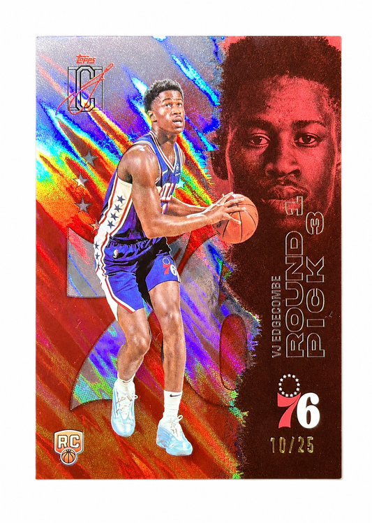 2026 Topps Signature Class VJ Edgecombe Red Lava Rookie RC SSP /25 #147